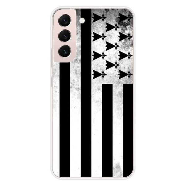 Silikonskal - Kompatibel med Samsung Galaxy S22 Plus - design med Bretagneflagga