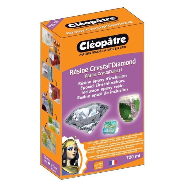 Kleopatra - Crystal'Diamond inklusionsharpiks och tillbehör 720ml