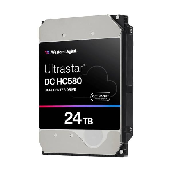 WD Ultrastar DC HC580 WUH722424ALE6L4 - hårddisk - 24 TB - SATA 6Gb/s