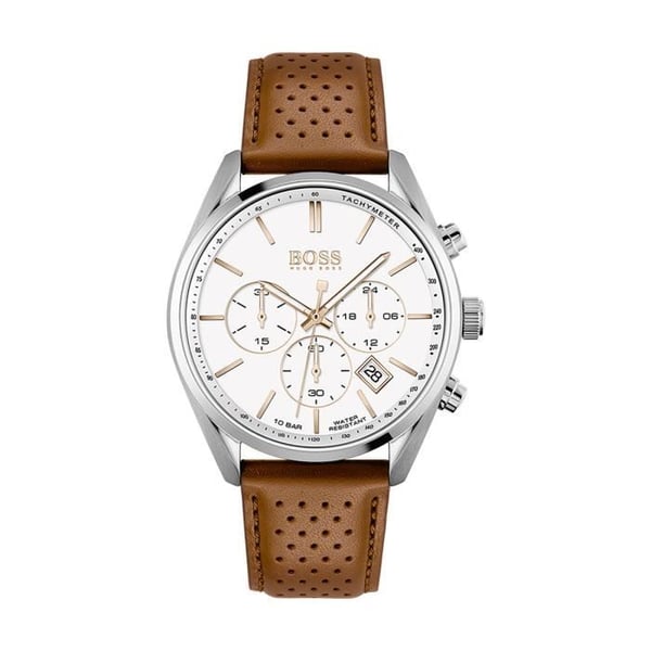 HUGO BOSS BLACK SPORT LUX Herrklocka i brunt läder 232809