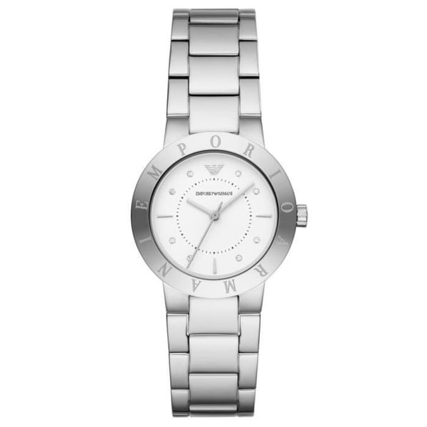 EMPORIO ARMANI Damklocka - Grått stål - Kvarts - Mineralglas - Chic