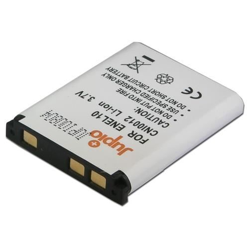 Batteri för kamera - JUPIO - CNI0012 - Lithium-Ion 520mAh - Kompatibel med Nikon EN-EL10 - Svart