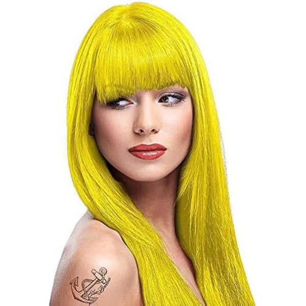 Semi-permanent hårfärgning - LA RICHE - Fluorescerande gul - Vegansk - 88ml - Kräm