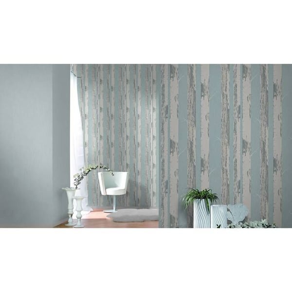 papper non-woven 573350 enfärgat non-woven papper 53 x 1005 cm Rasch Selection blå