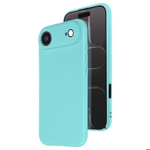 Skal - AVIZAR - iPhone Air - Soft-Touch - Halvstyv silikon - Turkos