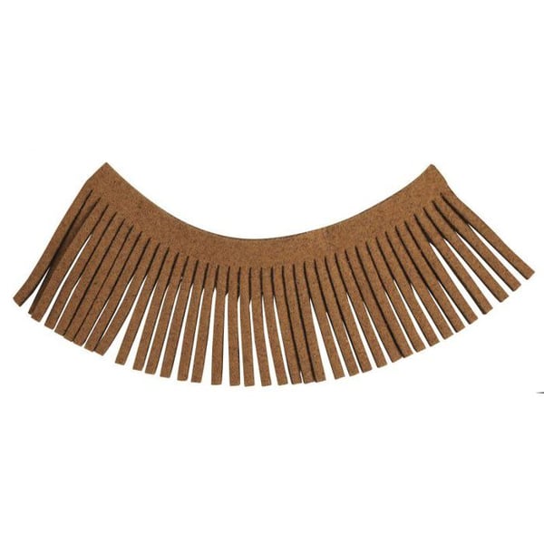 MégaCréa DIY - Frans i mocka (Suédine) Brun 1m 2 stycken