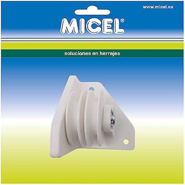 Sidoremskiva - MICEL - 92581 - Nylon - 8 mm - Vit färg - 73 x 73 x 80 mm