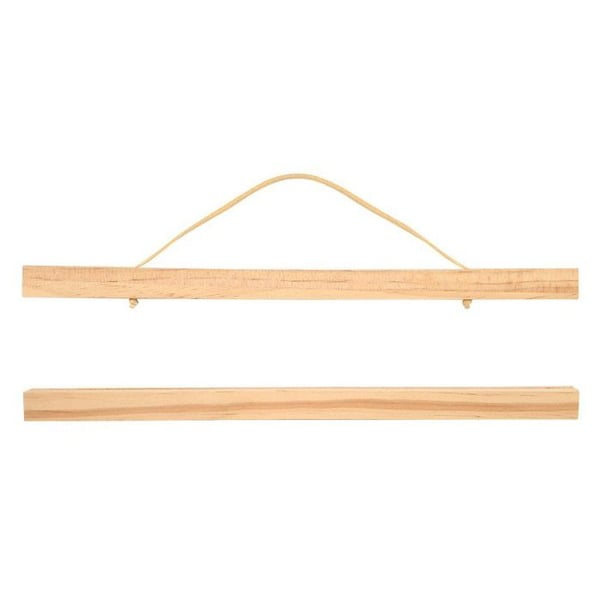 Skrivhållare med magnet i naturligt trä 31 cm