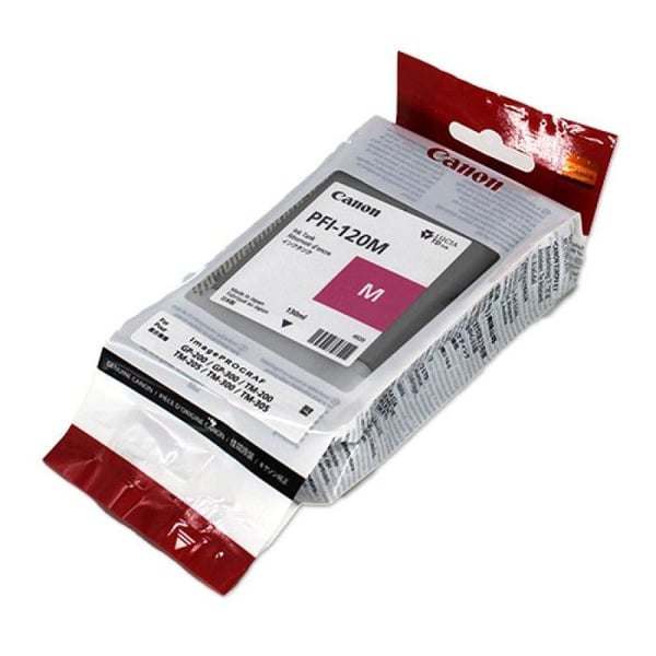 Magenta Canon PFI-120M blækpatron - 130 ml - Blækbeholder - Inkjet