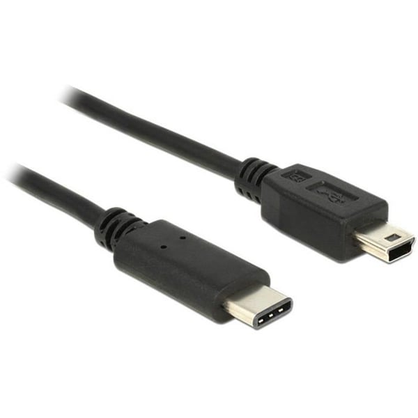 DELOCK USB-C kabel för mini-USB typ B - 50 cm - Svart