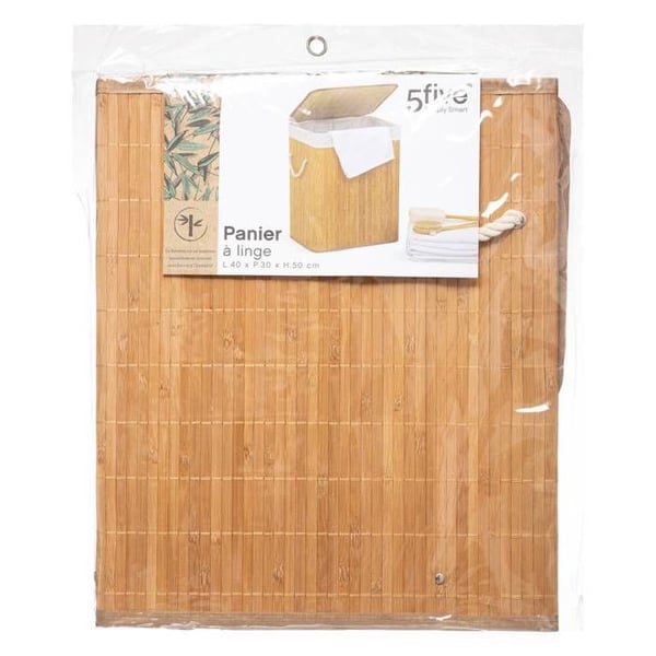 Tvättkorg 60L bambu - 5 five simply smart