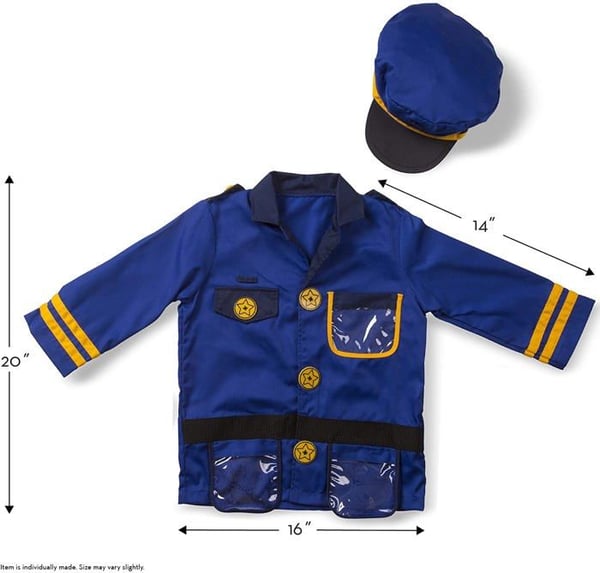 Polisdress - MELISSA & DOUG - Melissa & Doug - Komplett tillbehörsset - 100% polyester - 3-6 år