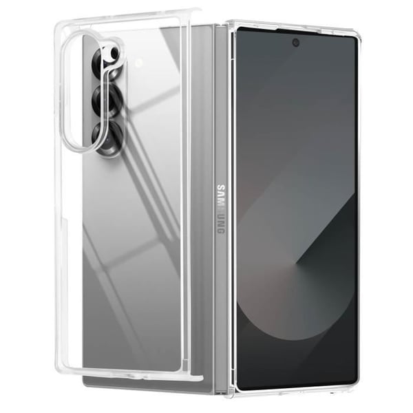 Skyddsskal - AVIZAR - Samsung Galaxy Z Fold 6 - Hårt polykarbonat - Förstärkta hörn - Transparent