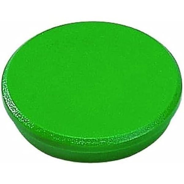 Magnet - DAHLE - Pack med 10 - 24 mm - Grön färg - Styrka 3 N