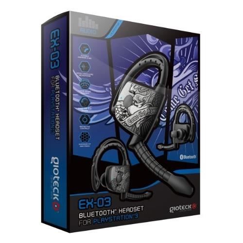 Hörlurar - Gioteck - EX-03 Street King - Monofonisk - Svart - Bluetooth - In-ear