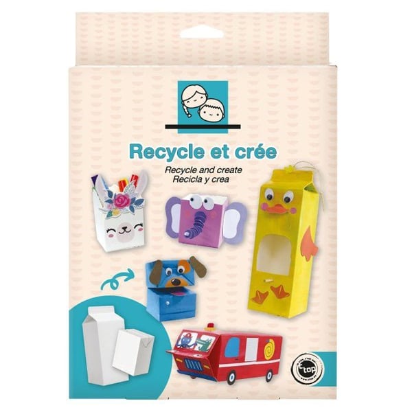 MégaCréa DIY - Kit för Medvetenhet om Återvinning: Återvinn och skapa med kartong