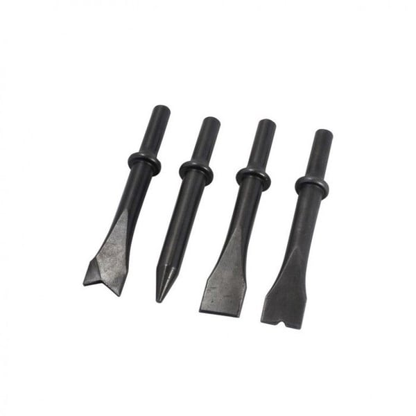 Sats med saxar för pneumatiska hammare - Rockforce - 4 delar - Längd 125 mm - Stångdiameter 10 mm