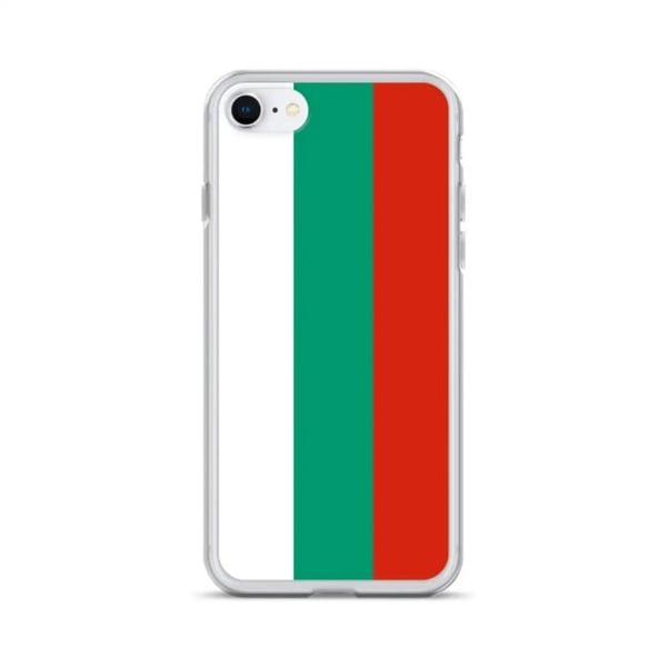 Telefonfodral – Bulgariens flagga – Kompatibel med iPhone 7 Plus – Mjuk fodral – Slitstark och stötsäker - Silikon - Pixelforma