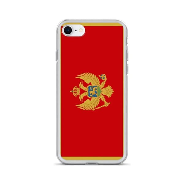 Telefonfodral – Montenegros flagga – Kompatibel med iPhone 6 Plus – Mjuketui – Motståndskraftig och stötabsorberande - Silikon - Pixelforma