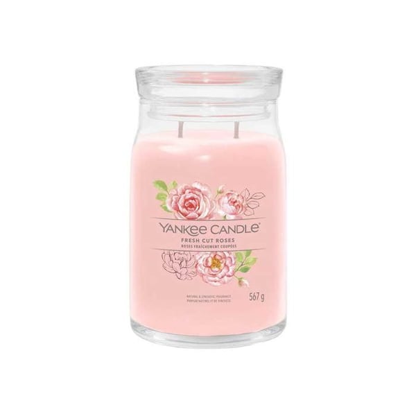 Doftljus - YANKEE CANDLE - Signature Candle - Soy Wax - Double Wick - Rose Doft