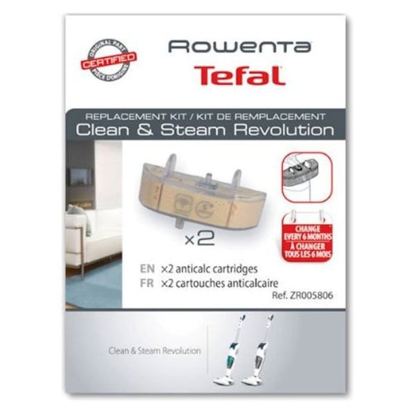 Antikalkylator 2-pack ZR005806 för ångtvätt, CLEAN & STEAM ROWENTA