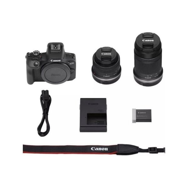 CANON EOS R100 + RF-S 18-45mm f/4.5-6.3 IS STM + RF-S 55-210mm f/5-7.1 IS STM