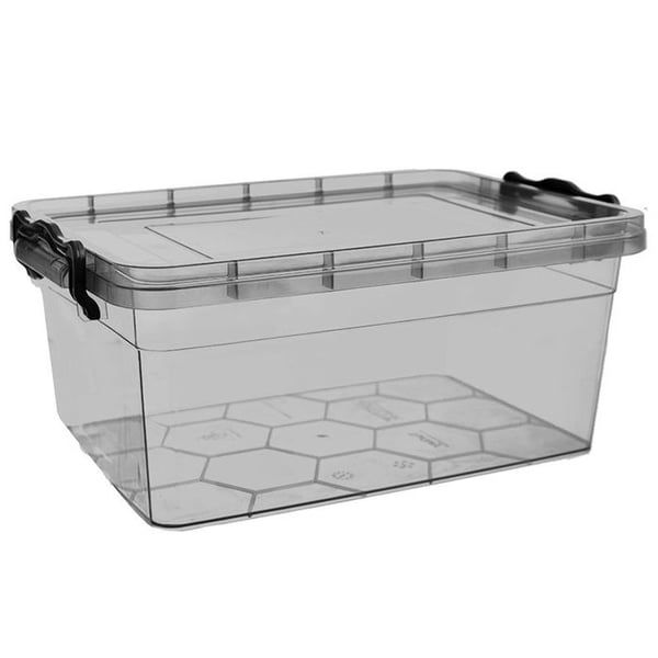Livsmedelsbehållare i plast - ORION - 5L - Mörkgrå - Utan BPA - 30x20x13 cm - Tål -25°C till +95°C