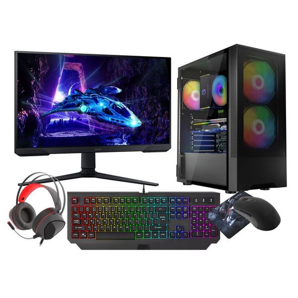 VIST PC Gaming Ryzen 5 5600GT - RAM 32Go - RX VEGA - SSD 1To M.2 - WIFI - LCD 24 - Windows 11 Pro