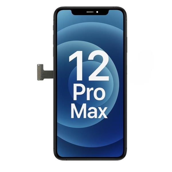 Ersättnings LCD-skärm för iPhone 12 PRO MAX – Monterad pekskärm Phonillico®