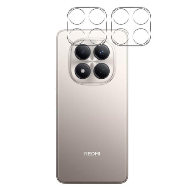 Skyddskamera för Xiaomi Redmi Note 15 PRO 4G [2-pack] Härdat Glas Bakre Kamera Skydd Film Phonillico®