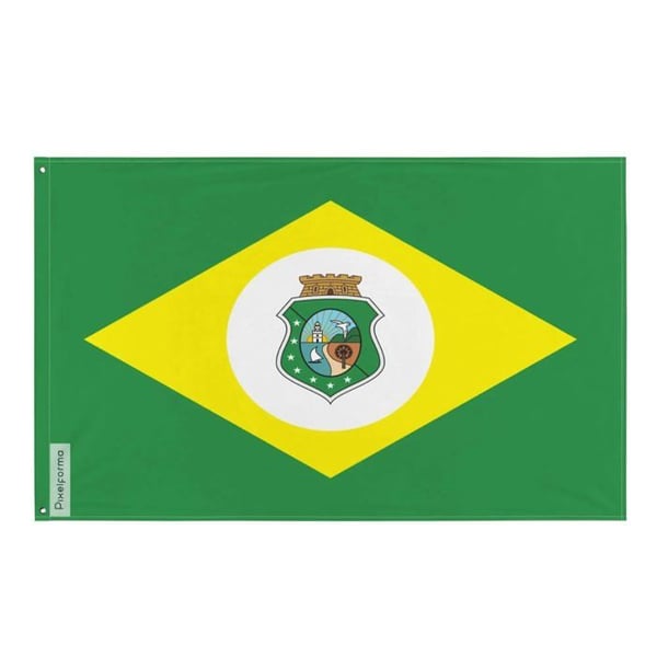 Ceará Flagga – 160 x 240 cm – Hållbar Polyester – 2 Metal Öglor – Inomhus/Utebruk – Pixelforma