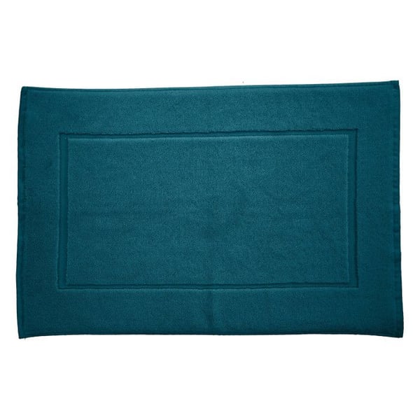 Badrumsmatta "Soft" 50 x 80 cm 100% Kammad bomull / 1000 gr/m² - Soft Petrol