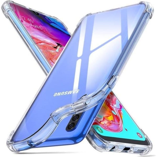 Skydd för Samsung Galaxy A70 - Transparent TPU Gel Silikon Mjukt Stötabsorberande [Phonillico®]