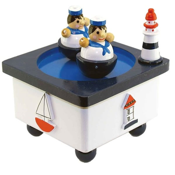 Ulysse Music Box 1056 First Age Sailor Toy - Vit