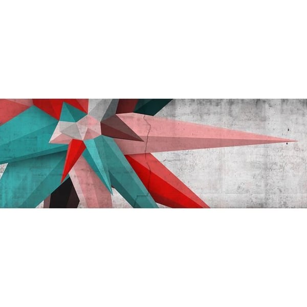3D-tapet M1-No.60324 flerfärgad digitaltryck grå abstrakt