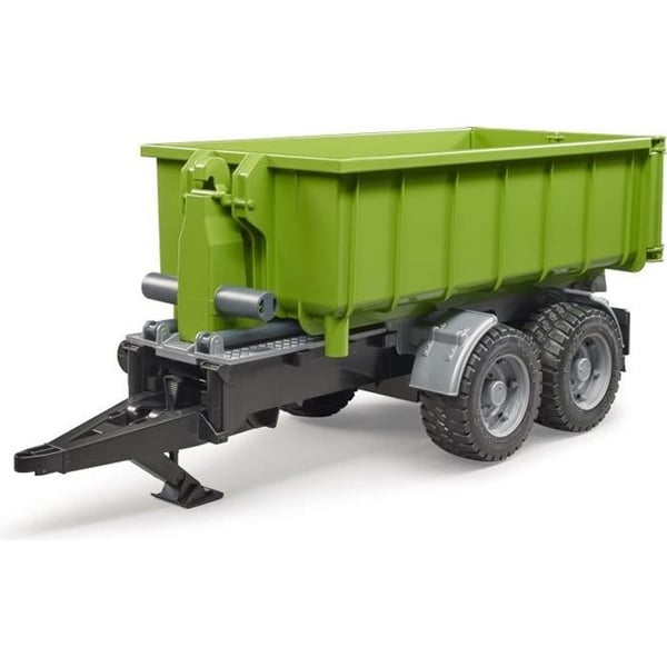 Container trailer för minitraktor - BRUDER - För barn från 3 år - Utomhusbruk - Grön färg Container trailer för minitraktor - BRUDER - För barn från 3 år - Utomhusbruk - Grön färg