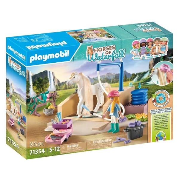 PLAYMOBIL 71354 Isabella & Lioness tvättplats - Horses of Waterfall - Från 5 år - Barn - 86 stycken