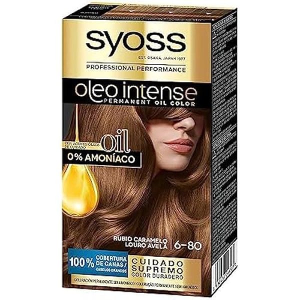 Hårfärg - SYOSS - Oi 6-80 Rubio - Ammoniakfri - 50Ml - Professionell grå täckning
