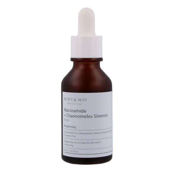 Ansiktsserum - MARY&MAY - Niacinamid + Chaenomeles Sinensis - 30ml - Ljusnande - Lugna