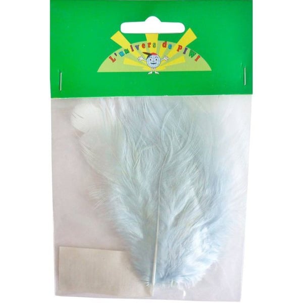SACHET 20 HÖNSSFJÄDRAR Ht.70 - BLÅ