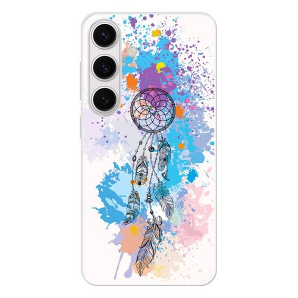 Siliconförstärkt tryckt skal kompatibelt med Samsung Galaxy S24 Dreamcatcher Färg