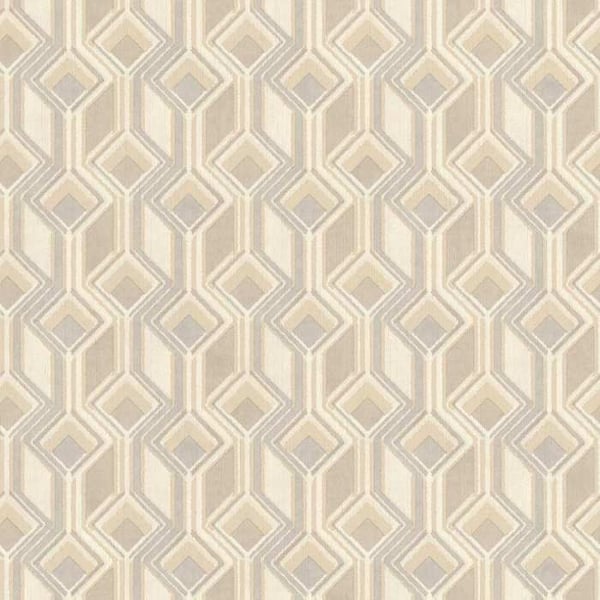 non-woven tapet 746518 grafisk tapet 53 x 1005 cm Rasch Indisk stil grå beige