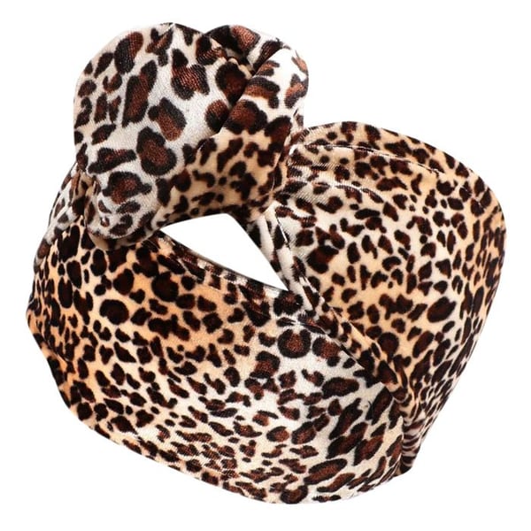 Bandeau Turban - AVIZAR - Vintage Lejon - Sammet - Brunt - Bekväm och Elegant