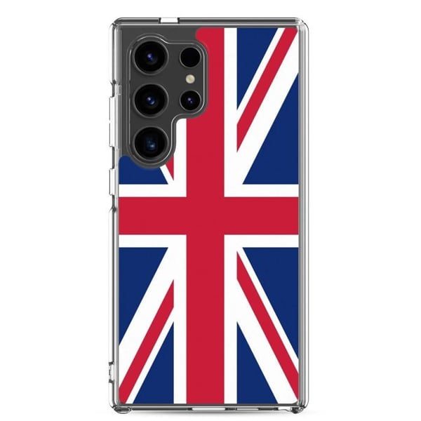 Mobilskydd – Förenade kungarikets flagga – Kompatibel med Samsung Galaxy S10 – Mjuk fodral – Hållbar och Stötsäker – Pixelforma