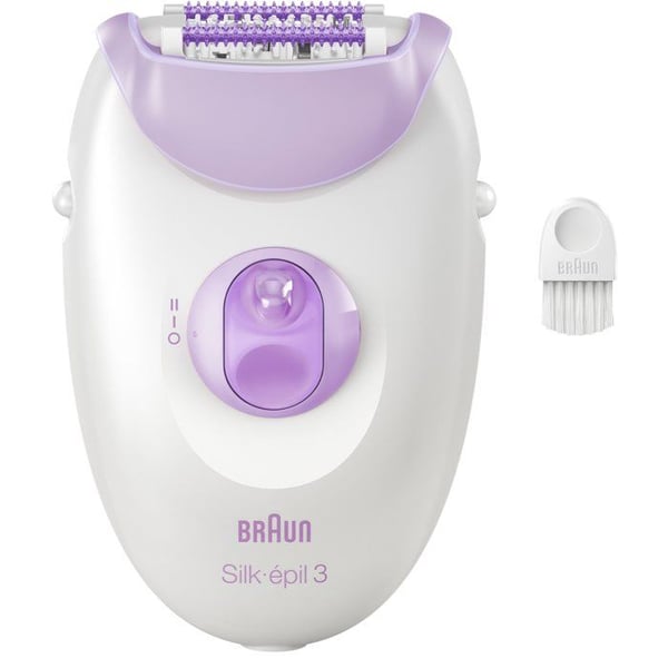 Ledningsbundet epilator - BRAUN - SILK EPIL 3-000 - 2 hastigheder - Lilla