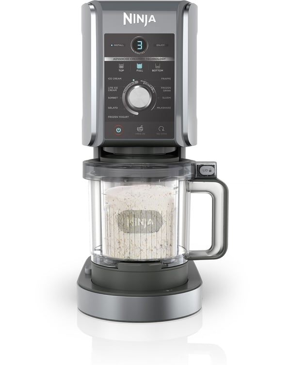 NINJA glassmaskin - CREAMi Deluxe NC502EU - 2 inkluderade behållare 709ml - 10 program