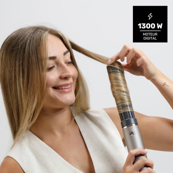 Hiustenkuivain - TAURUS - Airwave Digital Pro 7-in-1 - 1300 W - 5 suulaketta - Ultra Ionic Care