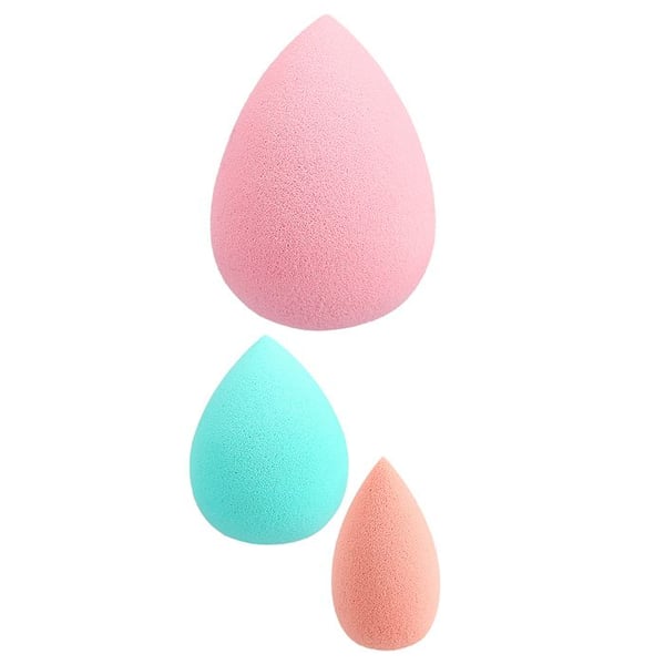 Makeupsvampar - Ilū - Mini, Medium och Large - 3 bitar - Vätskeapplikation - Naturlig finish