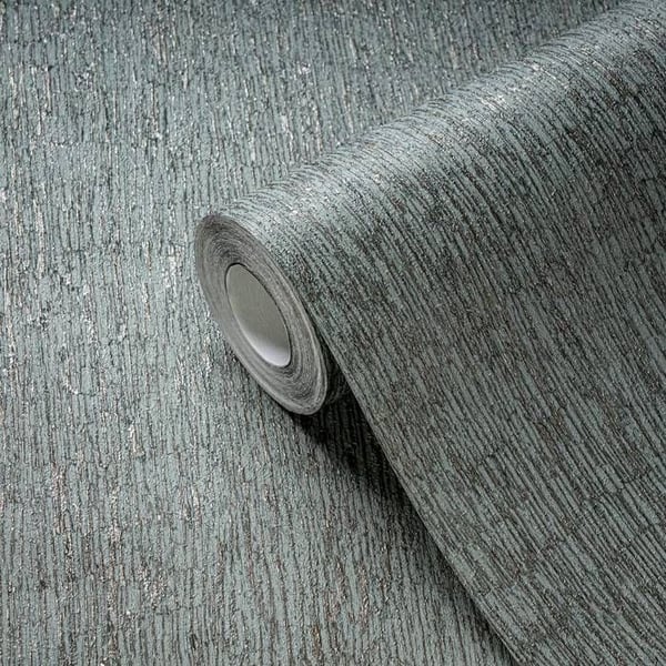 A.S. Creation Smart Surfaces 395623 Non-woven tapet med stensyfte 0.53 x 10.05 m Grön