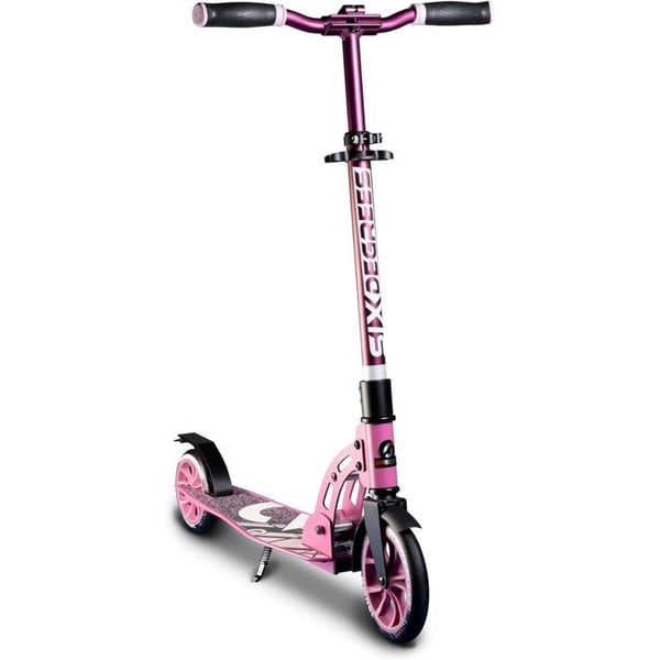 Junior sparkcykel - SIX DEGREES - Aluminium - Easy Fold vikmekanism - 180/145 mm - Rosa